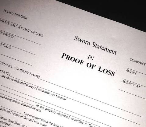 Proof of Loss Documentation Checklist